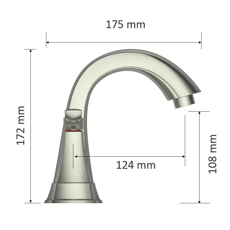 Watersense certified Two Handle Centerset Bathroom Faucet 