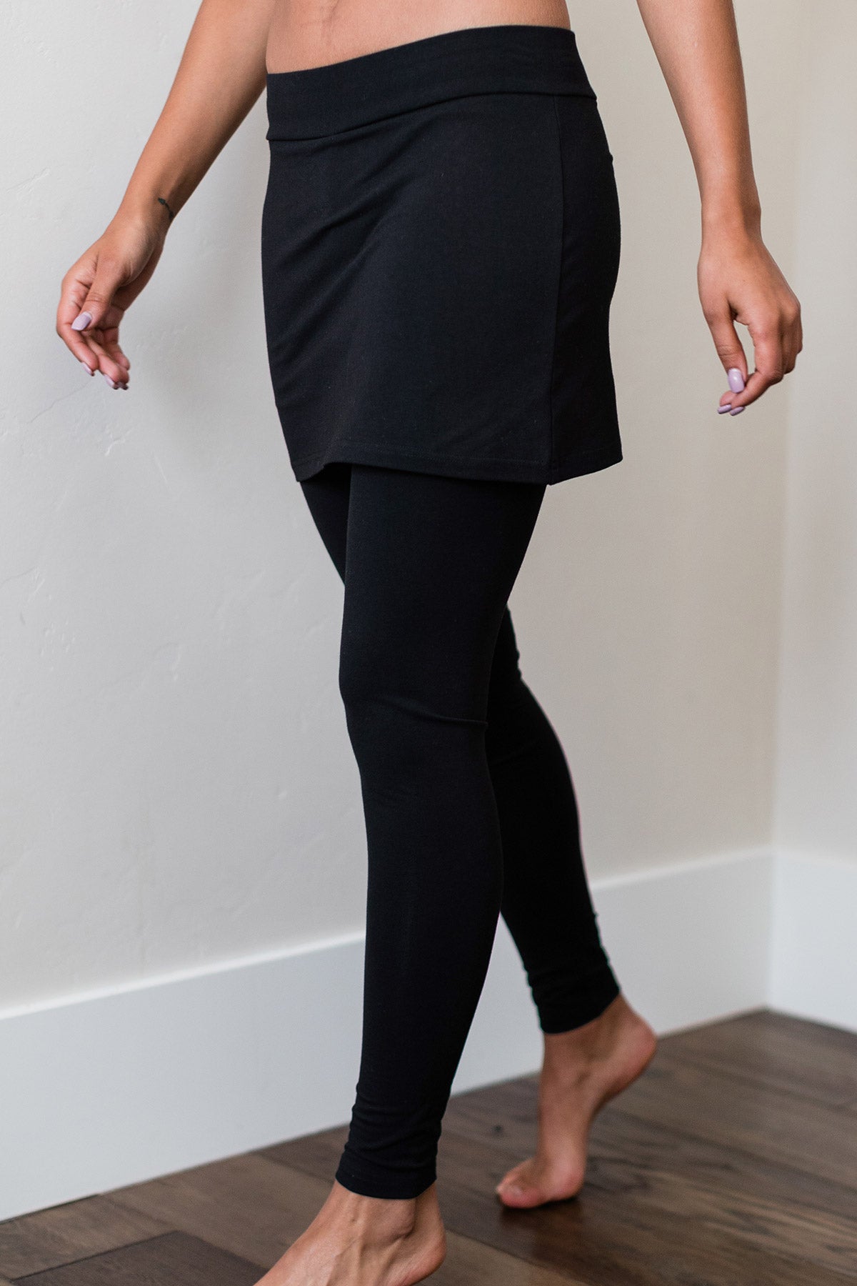 STRETCH BAMBOO & ORGANIC COTTON SKIRT LEGGING (5)