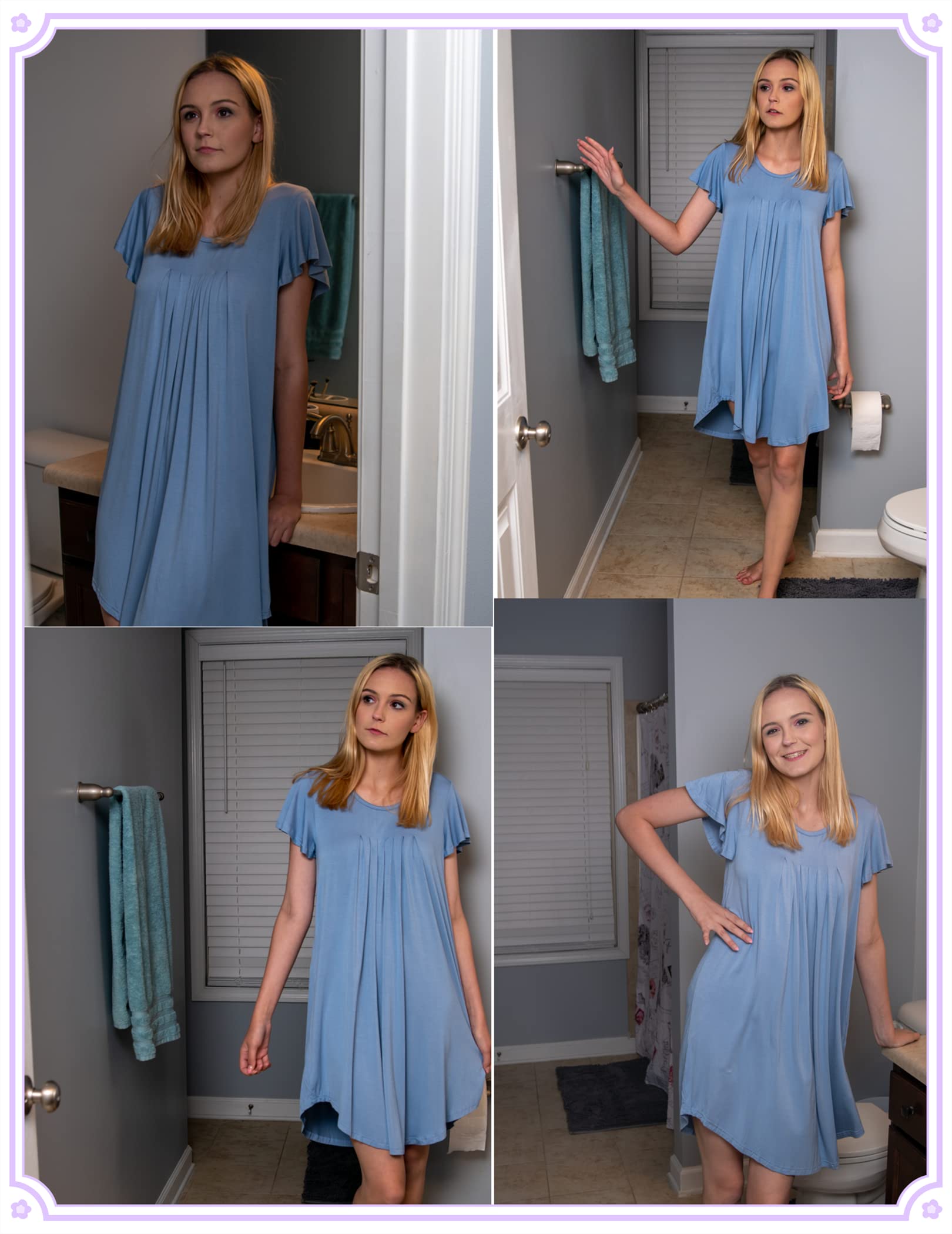 Womens Sleepshirt Soft Sleepwear (44)