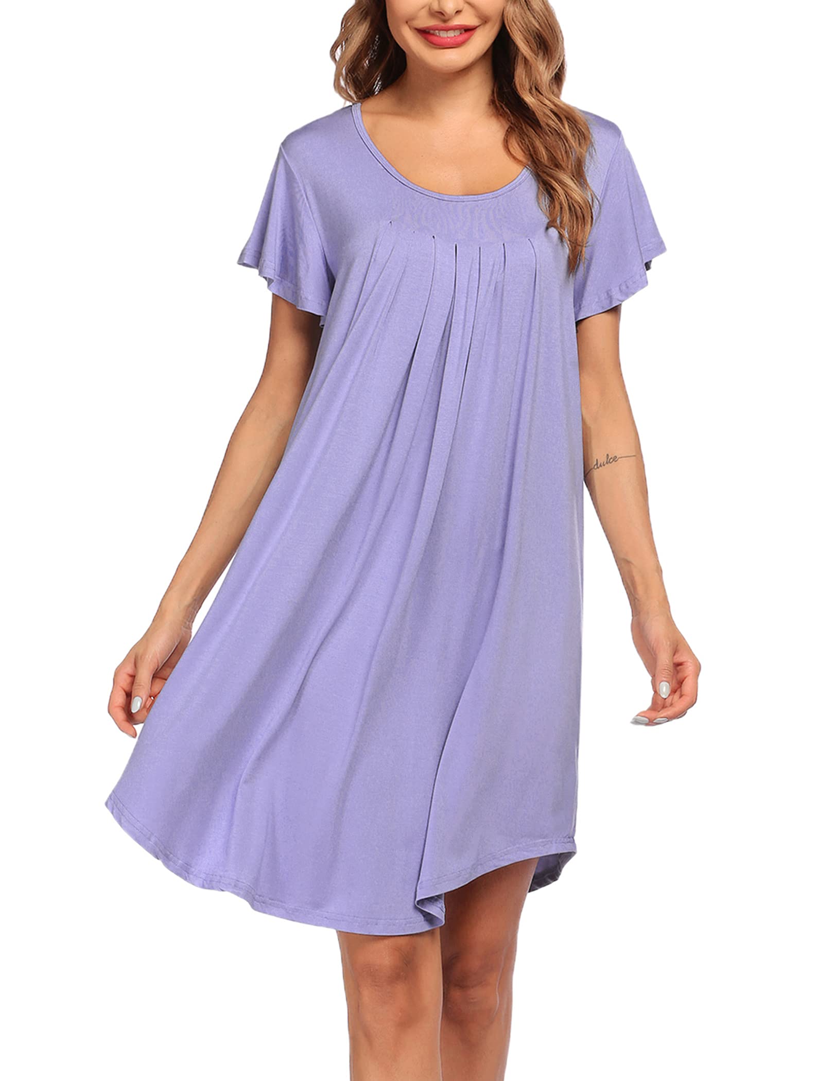 Womens Sleepshirt Soft Sleepwear (47)