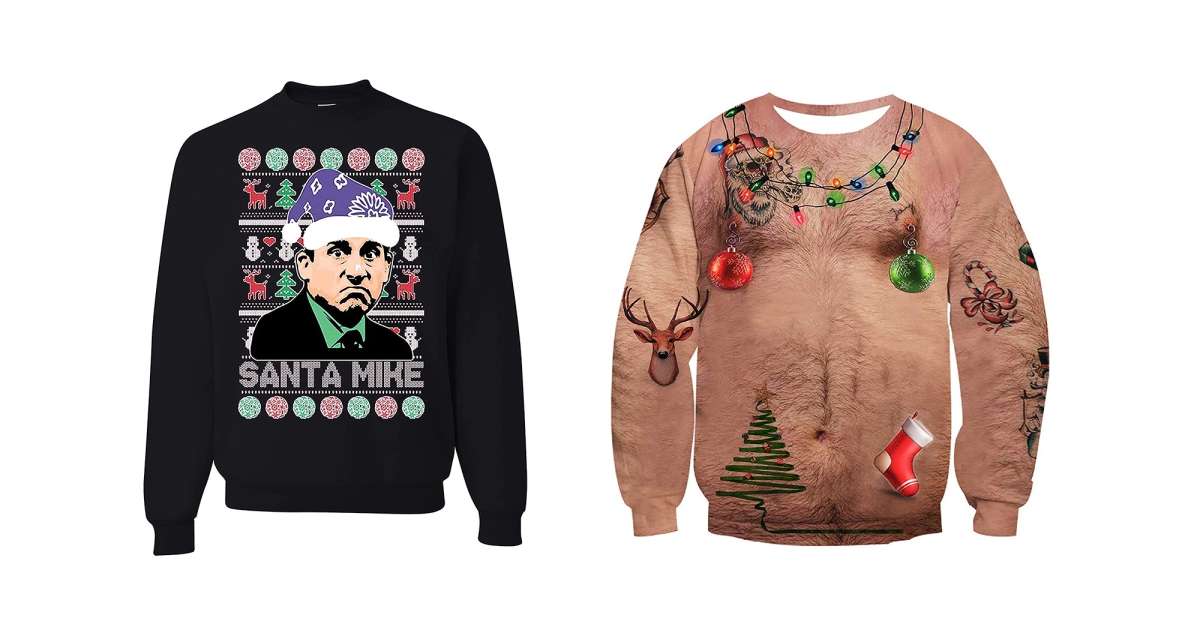 Men's Sweatsuit Pullover Hoodie Sweat<a href='/shirt/'>shirt</a> Reindeer Ugly Christmas Pri ammiya