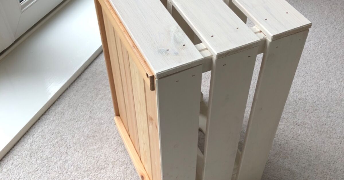 Collapsible Storage Crate | Warm Beige Early Bird & Worm