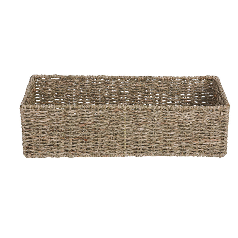 Factory-direct Eco-Friendly Seagrass Woven Storage Box - 100% Handmade Rattan <a href='/basket/'>Basket</a> | Top Seller