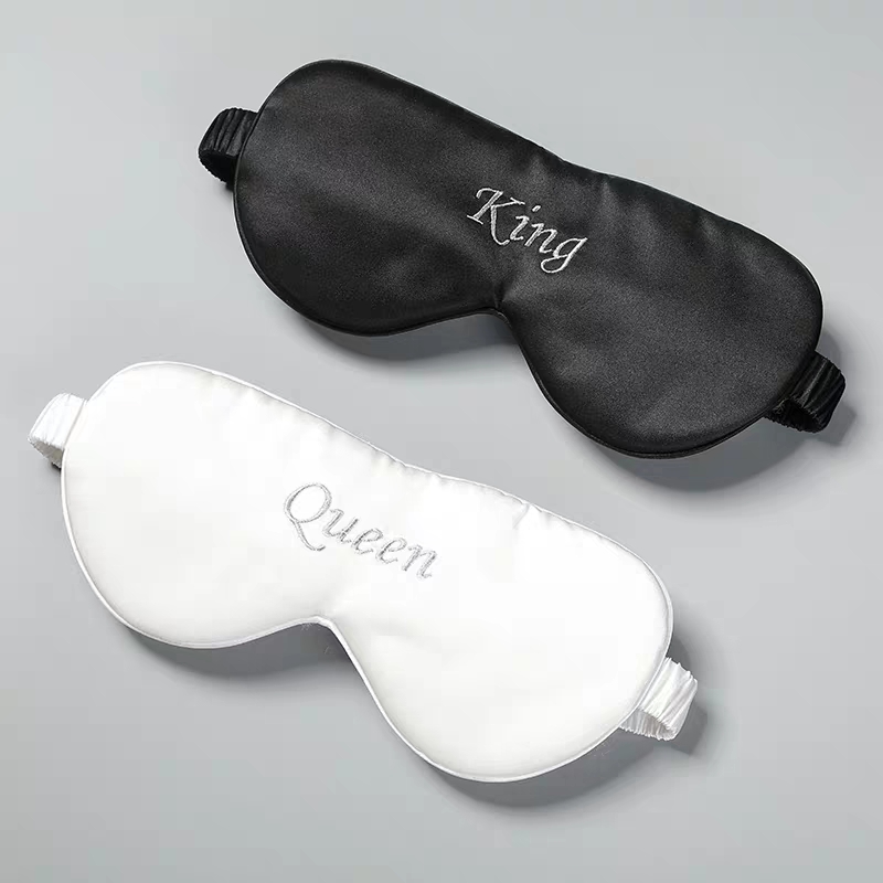 Factory Direct: Breathable Embroidered Silk <a href='/eye-mask/'>Eye Mask</a> EIT-042