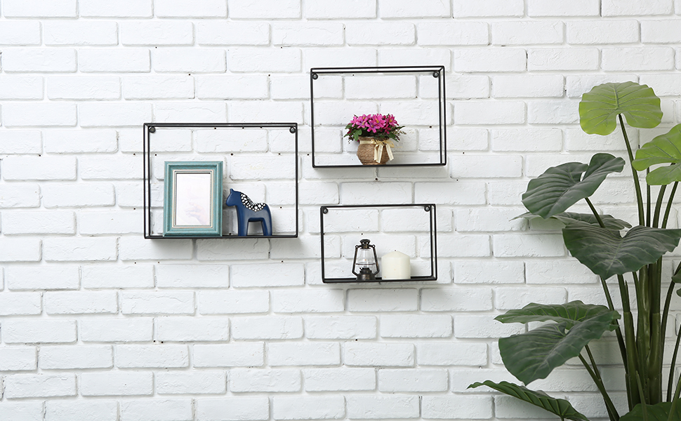 wall mounted metal wire shelves