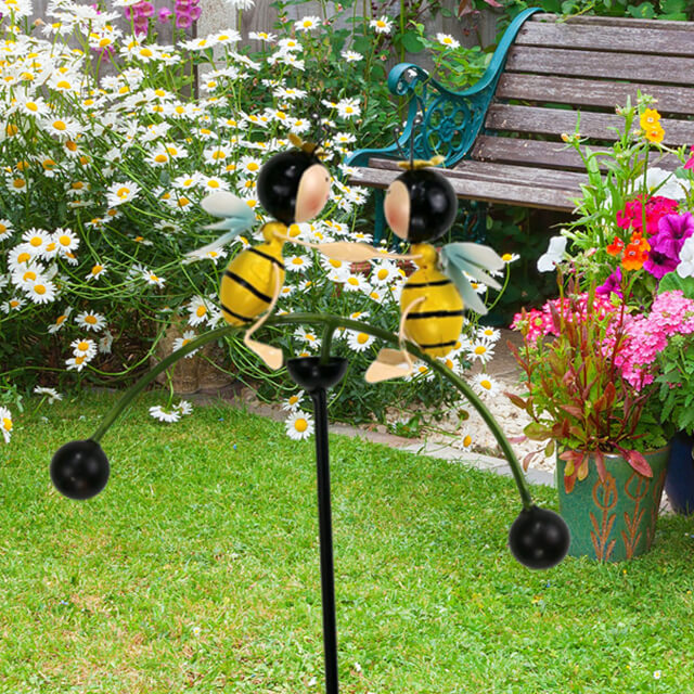 Shop Factory-Made Garden Bee Swing Stick Decor For Your Lawn And Yard