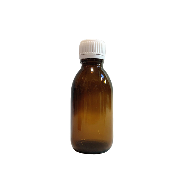 Factory Direct: 100ml Amber Glass Syrup Bottle with Tamper Evident Cap