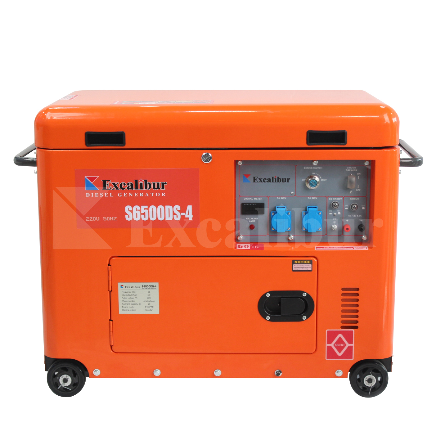 5Kva S6500DS Portable Diesel Generator