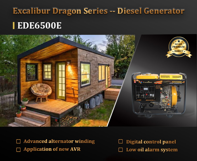 Ede6500e Open Frame Diesel Generator 4.5kw 5kw07