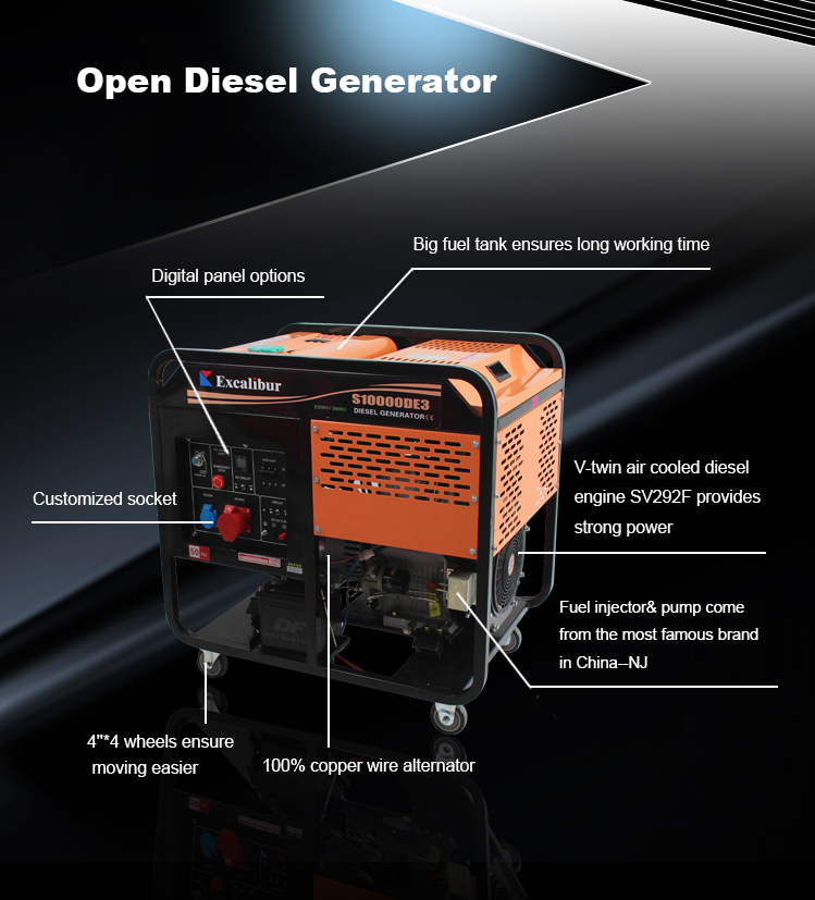 Price Of 7kw 6.5kw Diesel Generator