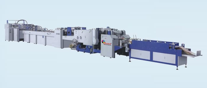 Four Lines Vest Bag Fully Automatic Air Blowing Feeding Double Lines <a href='/plastic-bag-making-machine/'>Plastic Bag Making Machine</a> with Independent Winder - Mechanical Kingdom