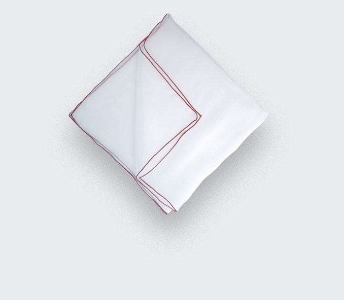 POCKET SQUARE - WHITE