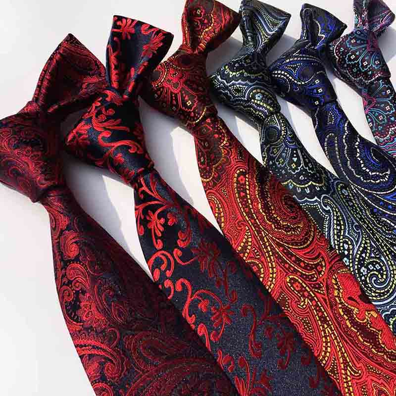 Premium Factory-Made Men's Golden Paisley Slim Tie | <a href='/custom-necktie/'>Custom Necktie</a> Collection