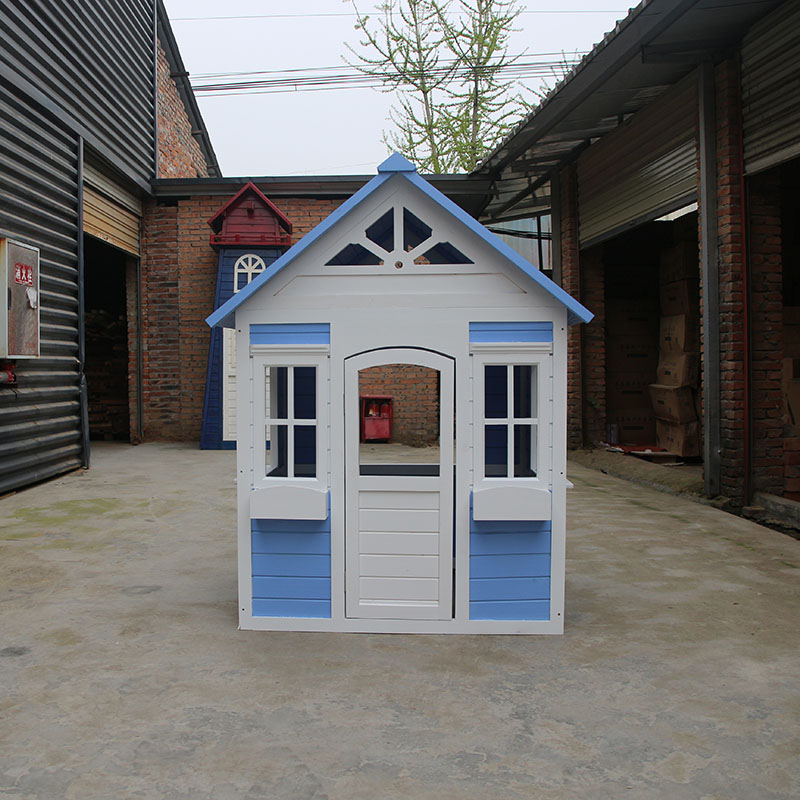 Factory Direct: Blue Wood <a href='/kids-playhouse/'>Kids Playhouse</a> | Wholesale Children <a href='/outdoor/'>Outdoor</a> Play