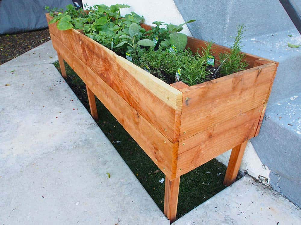 Garden Planter Pots Diy Box Raised Planters On Wheels  greatplainsbuddha.com