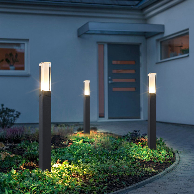 LED Garden Light Modern Pillar Light Outdoor landscape lawn bollards lamp