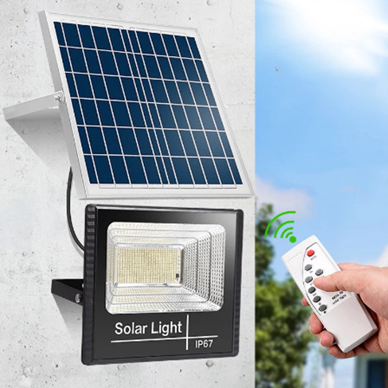 Factory Direct: Outdoor Solar Led Flood Light with Remote for Stadiums - Brighten Up Your Playing Field!