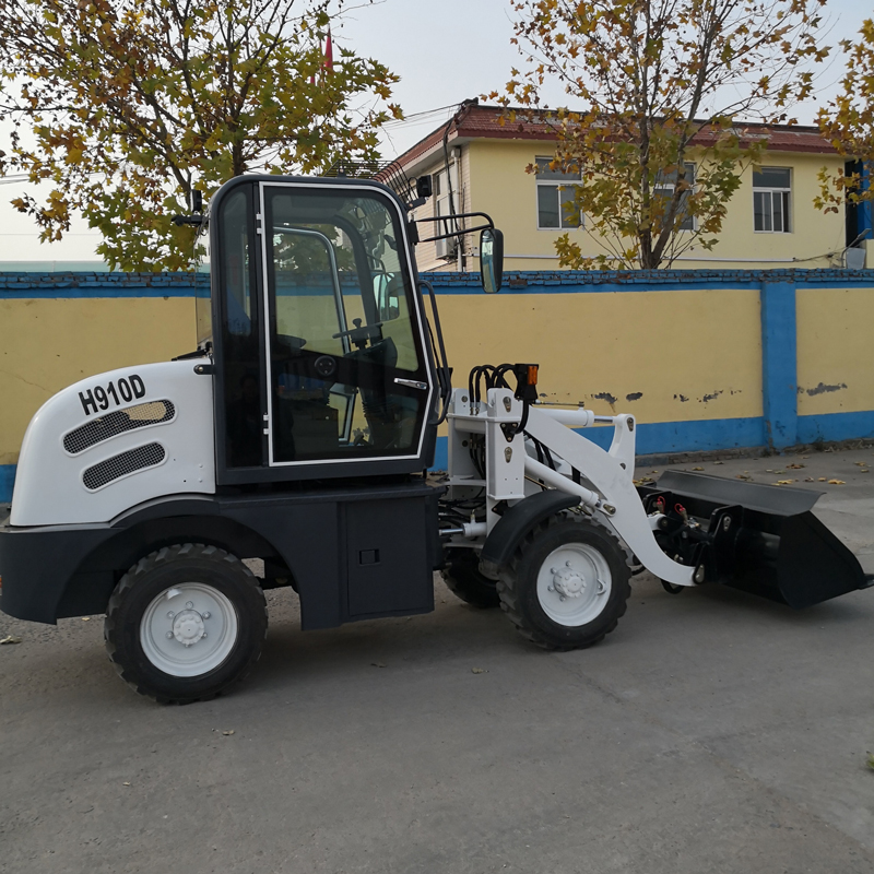 1ton electric mini wheel loader with lithium battery