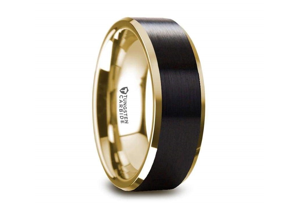 Black Ion-<a href='/plated-tungsten/'>Plated <a href='/tungsten/'>Tungsten</a></a> Wedding Band w/ Diagonal Grooves