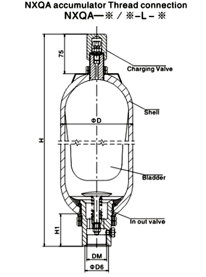 HighQuality Accumulator Bladder Accumulator For Superior Hydraulic