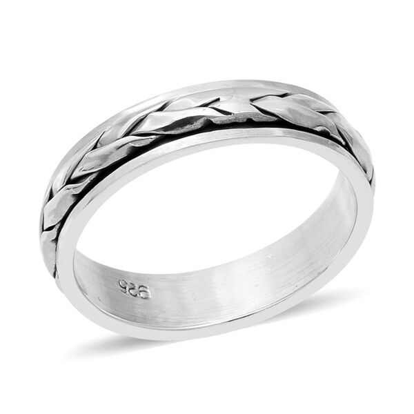 Sterling Silver Band Ring, Silver wt 3.40 Gms - 3587508 - TJC