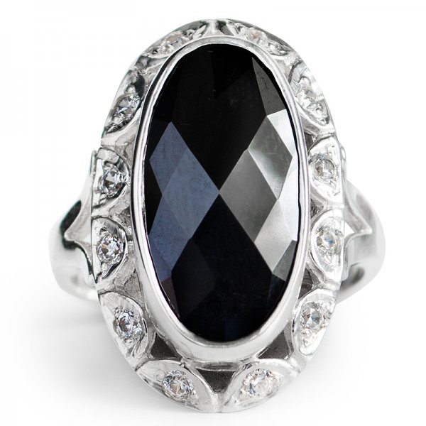 Silver jewerly store - Artisan Handmade Onyx 925 Sterling Silver Cocktail Ring