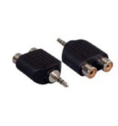 Stereo audio adapter jack 3.5 mm male to jack 2.5 mm female - Cablematic