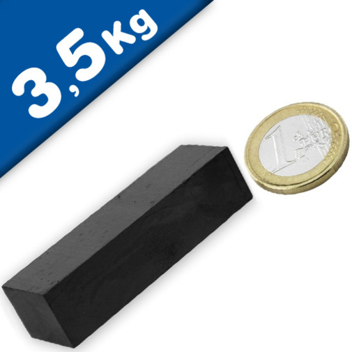 3 x 3 x 8mm thick 45H Neodymium Magnet - 0.35kg Pull