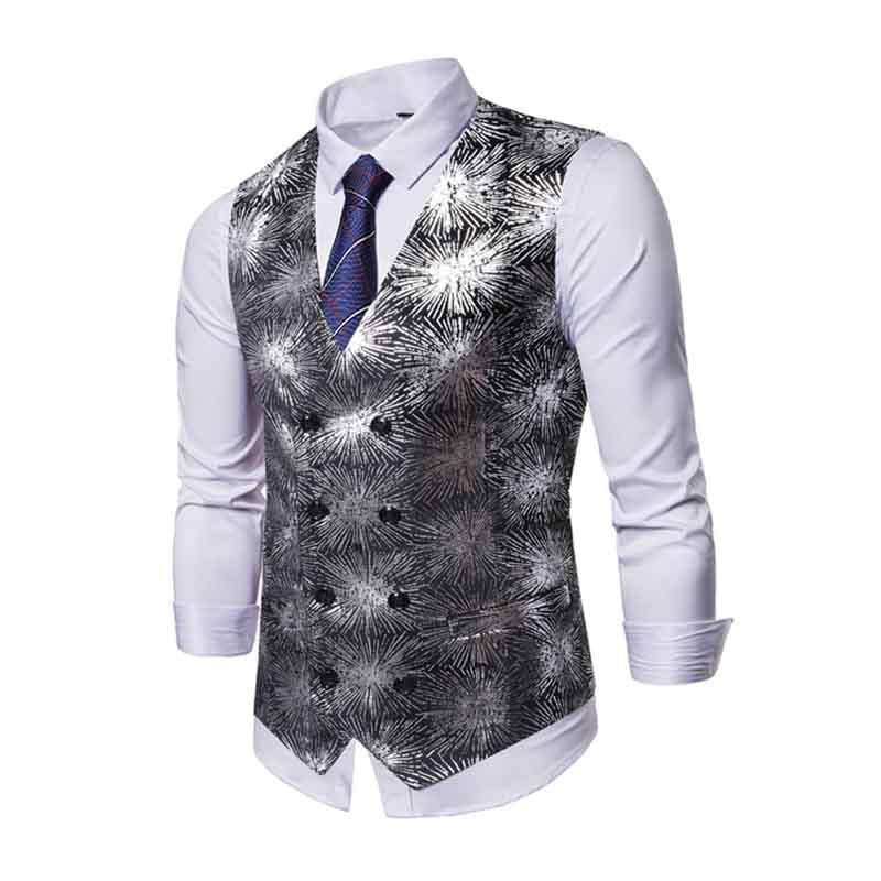 Premium Men's Wedding Vest Coat | Factory Direct | Trendy Shinny Jacquard Design