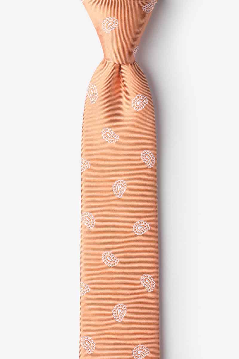 Orange Silk Margarita Skinny Tie