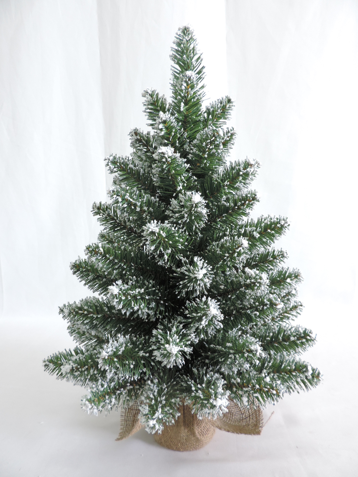 Factory Direct: Artificial Christmas Burlap Tree - Perfect for Home, Wedding Décor, Tabletop - 16-BT3-2FT
