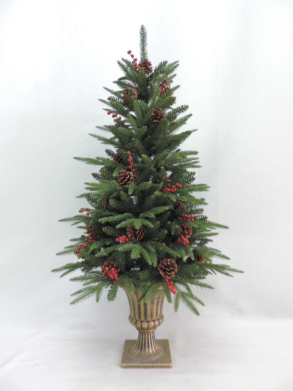 Factory-Made Artificial Christmas Pot Tree: Home Wedding Decoration Ornament, Gifts - 4ft/19-PT3