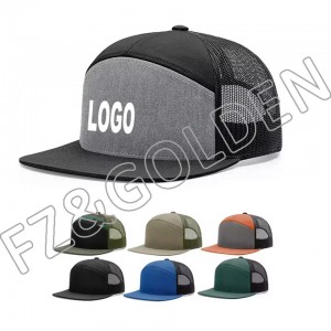 Custom manufacturers black plain trucker hats