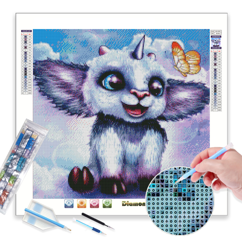 Diamond Painting 5D – Foglie Nero Oro 40x50 Cm – Kit Completo Con Strass Rotondi