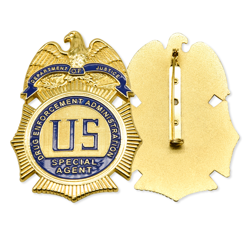 Factory Direct Imitation Gold Policeman <a href='/badge/'>Badge</a> | 3D Police Badge