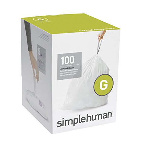 simplehuman Custom Fit Trash Bags, Code J, 8-10.5 Gallon, 240 Bags/Box at Staples