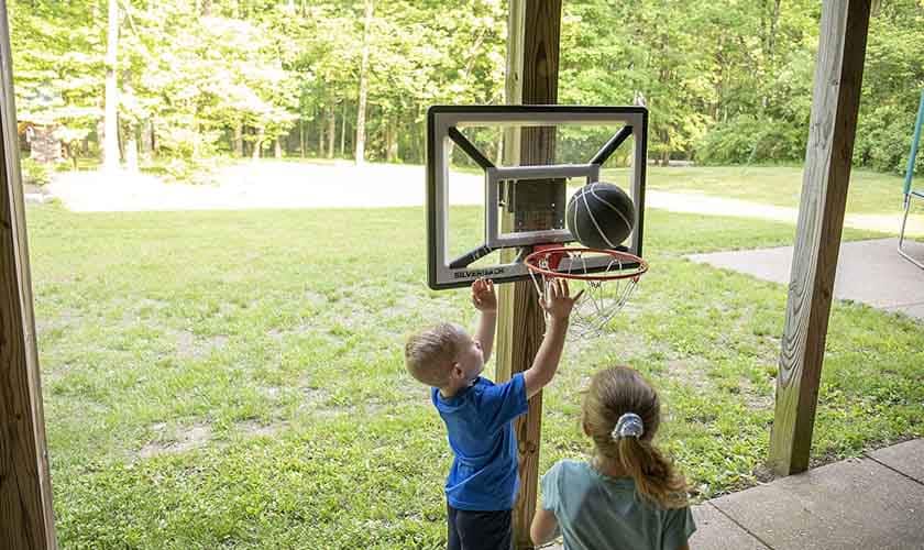 Commercial Adjusable Height Basketball Hoops Systems