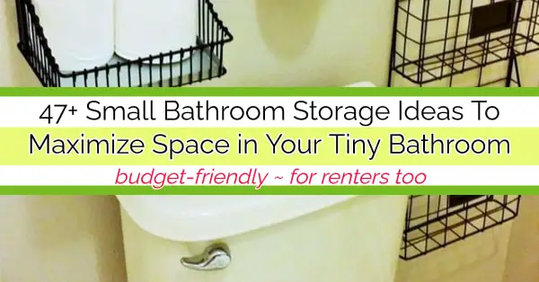 Small <a href='/bathroom-storage/'>Bathroom Storage</a> Solutions | DIY