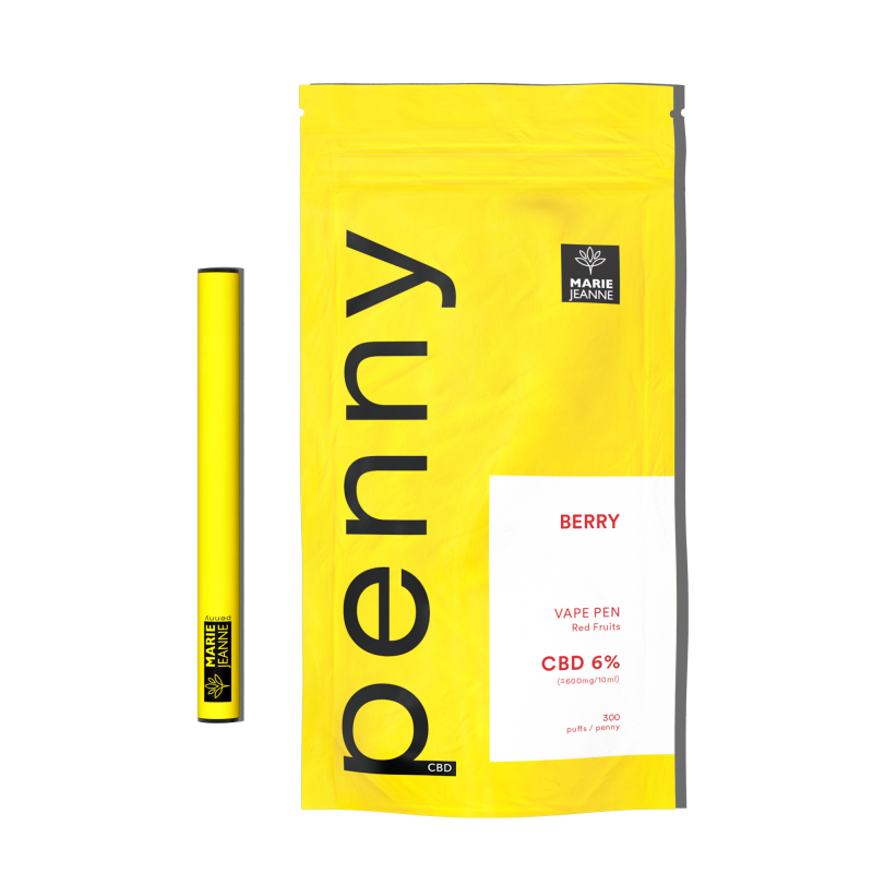 CBD Pod - Vape Pen Penny - CBD Straw - 300 to 600 mg - MarieJeanne