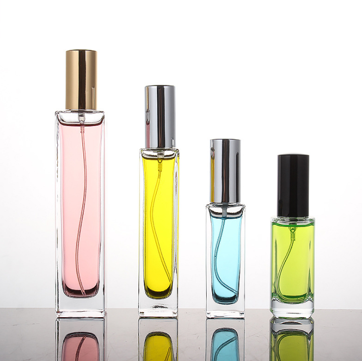 Square Glass Perfume Bottles - Factory Direct Pricing | Transparent 30 ml, 50 ml, 100 ml Sizes