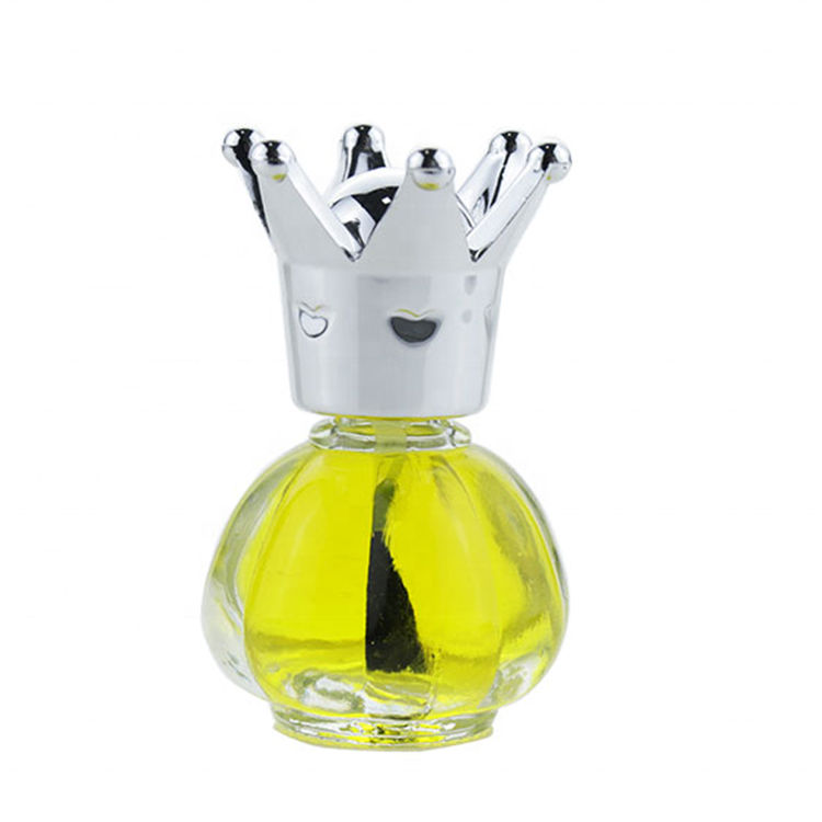 Transparent Glass Nail Polish Bottle With Cap And Brush