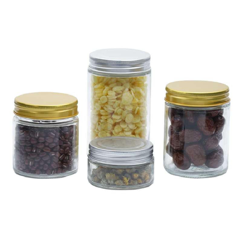 Factory Direct: Clear Glass Storage Bottles and Jars with Aluminum Lids - Available in 5 oz and 10 oz