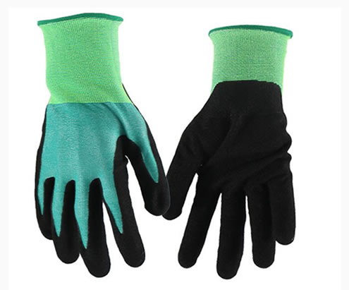 Cut Resistant Gloves : AccuFlex A6 Cut & Impact Resistant Hi-Vis Nitrile-Coated Knit Glove