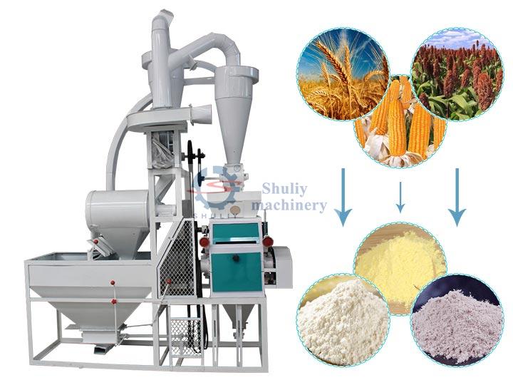 feed grade soybean maize corn meal grinding machine