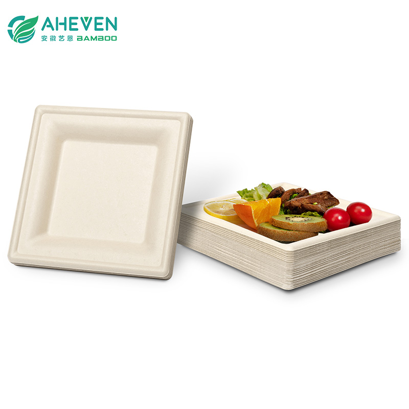 Premium 7 inch Square <a href='/sugarcane-plate/'>Sugarcane Plate</a>s | Eco-Friendly <a href='/disposable-plates/'>Disposable Plates</a> | Factory Direct