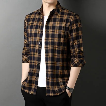 Factory Direct Custom Men's Checkered Casual Shirts - <a href='/long-sleeve/'>Long Sleeve</a> Styles Available!