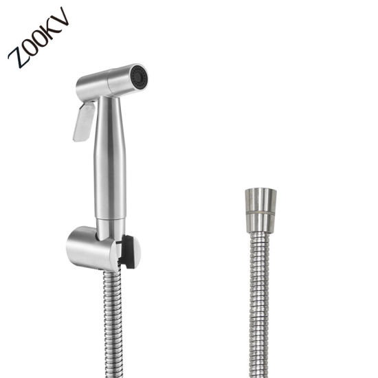Stainless Steel Handheld Bidet Sprayer <a href='/shower-head/'>Shower Head</a> Toilet Shattaf Hose Kit | LivingSocial