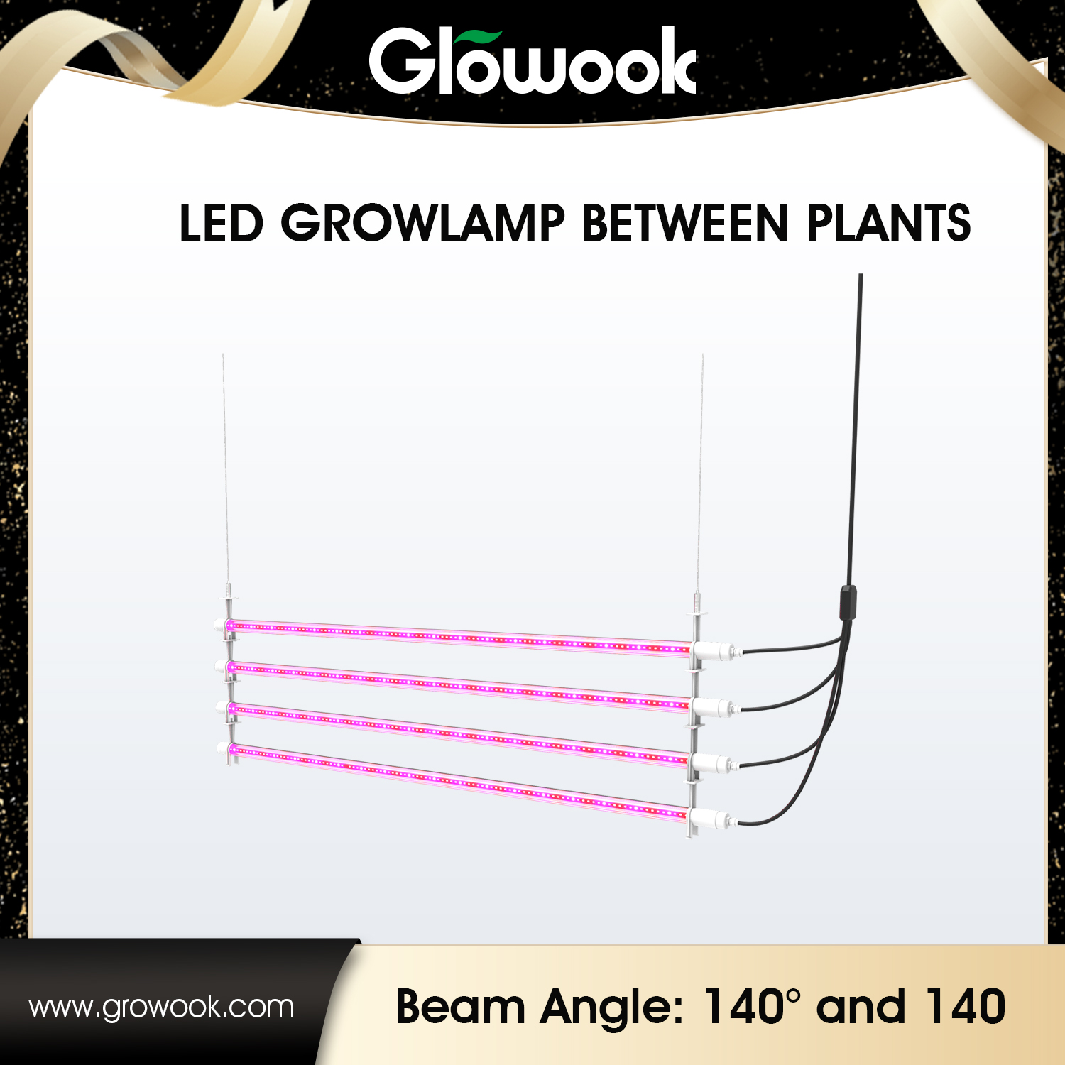 LED Growlamp between Plants