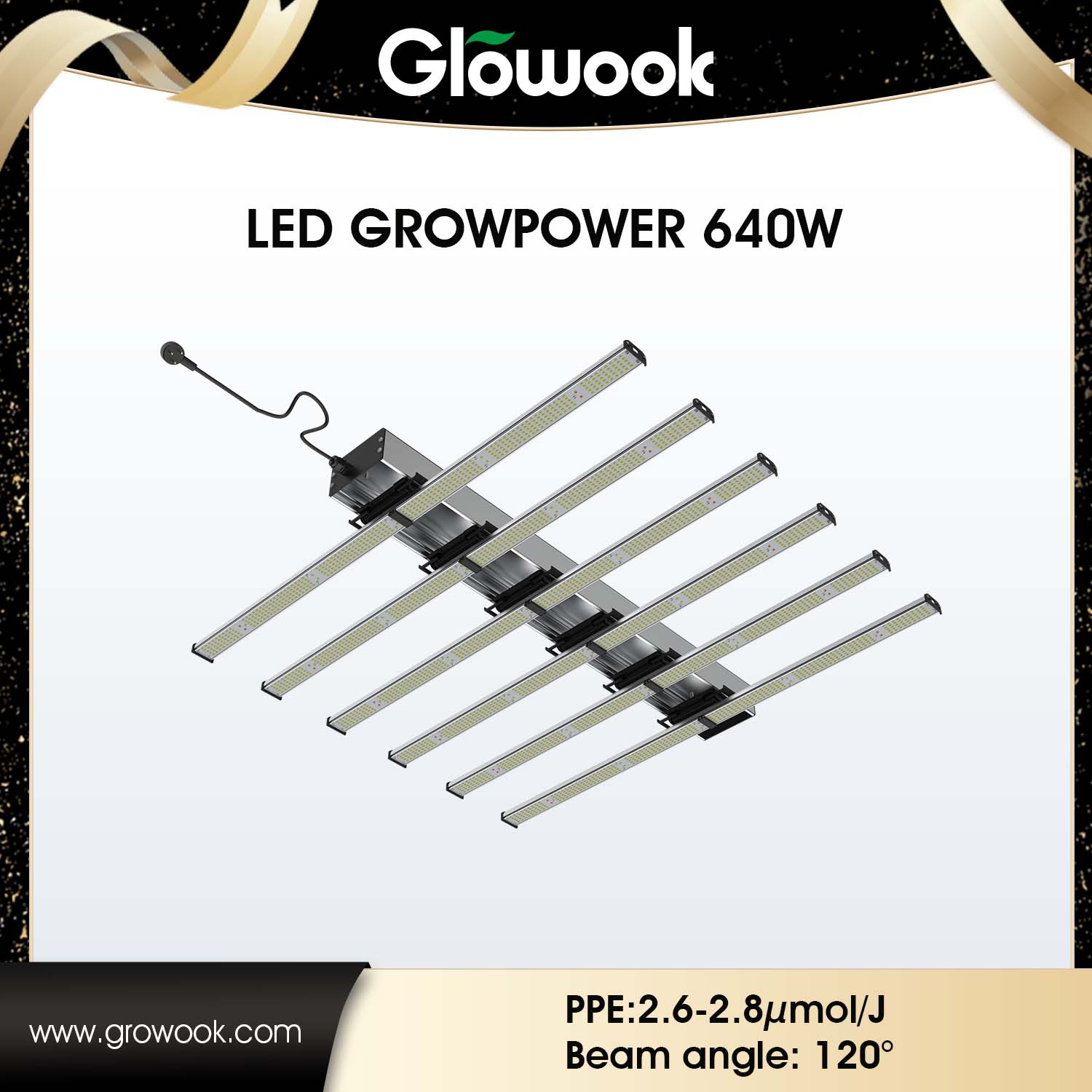 Factory-Direct LED GROWPOWER 640W | High-Quality Indoor <a href='/grow-lights/'>Grow Lights</a>