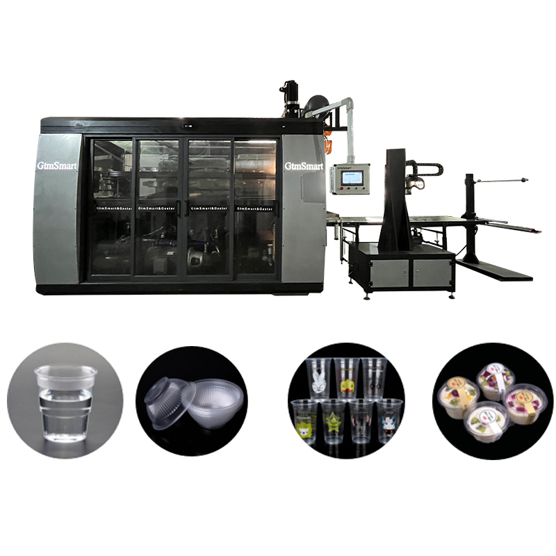 Automatic Disposable Plastic Glass Making Machine <a href='/cup-thermoforming-machine/'>Cup Thermoforming Machine</a>